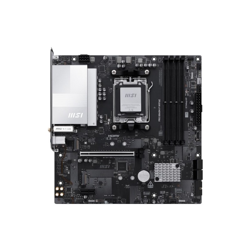 msi msi pro b840m-p wifi6e placa base amd b840 zocalo am5 micro atx