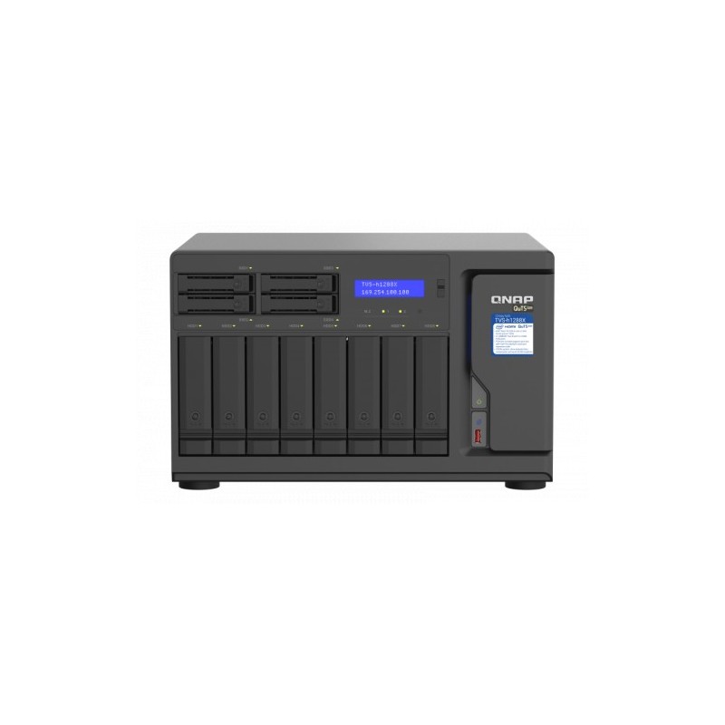 qnap qnap tvs-h1288x nas torre ethernet negro