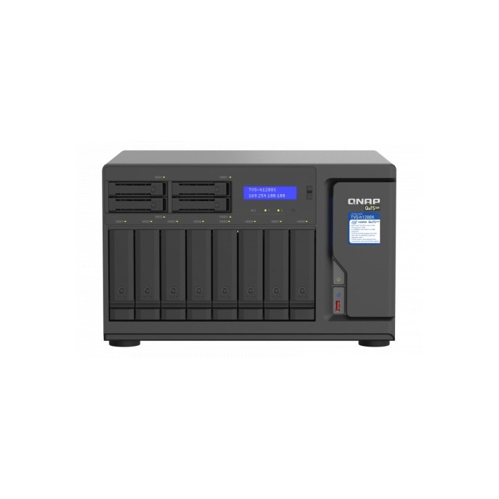 qnap qnap tvs-h1288x nas torre ethernet negro