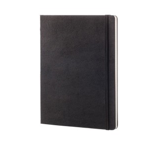 cuad. moleskine t.dura 19x25cm xl cuadr. negro