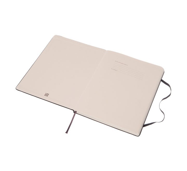 cuad. moleskine t.dura 19x25cm xl cuadr. negro