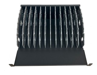 estante ewent con 12 ranuras  de carga para portatil?s 483x360x190mm