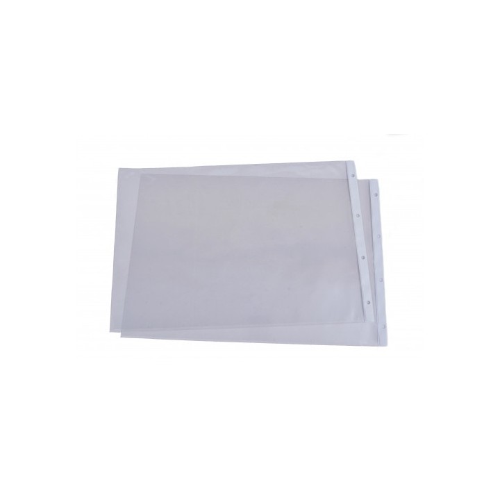 iberplas caja 50 fundas formato a3 apaisado pvc 4 taladros con refuerzo 100 micras iberplas 220a50