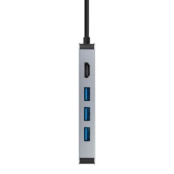 nanocable hub 8en1 usb-a+hdmi+usb-c pd+rj45+tf+sd