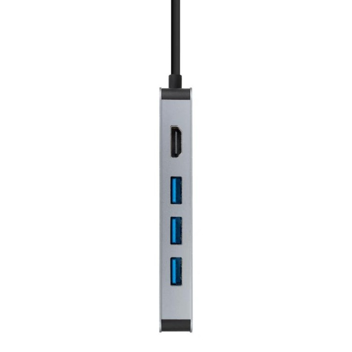 nanocable hub 8en1 usb-a+hdmi+usb-c pd+rj45+tf+sd