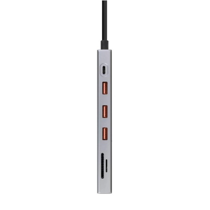 nanocable hub 12en1 usb-a/c+hdmi+dp+rj45+tf+sd+au