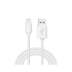 cable cool usb lightning 1.2m white 1.2m blanco compatible para iphone ipad airpods