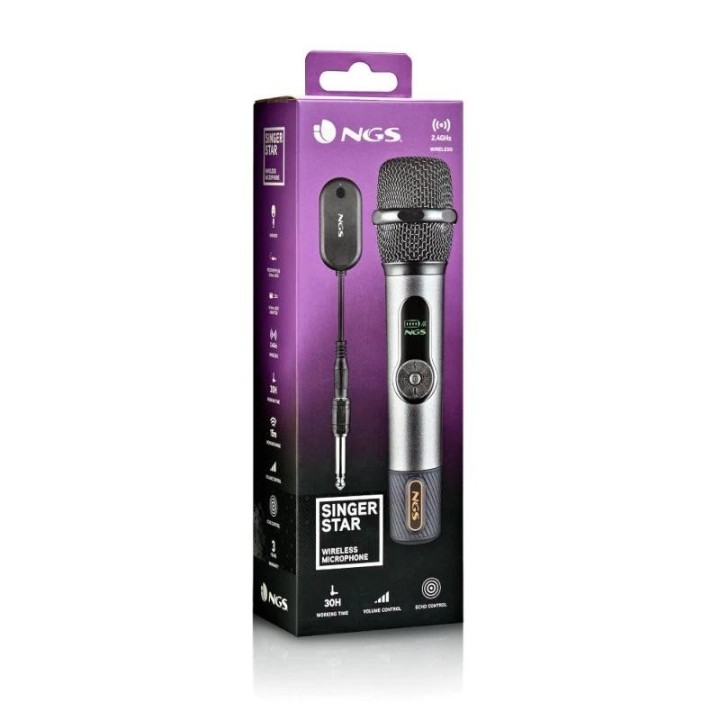 ngs microfono inalambrico singerstar vocal din.