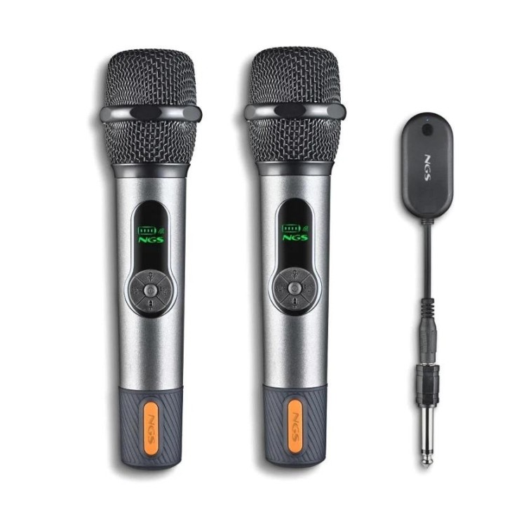 ngs microfonos inalambricos vocales pack 2