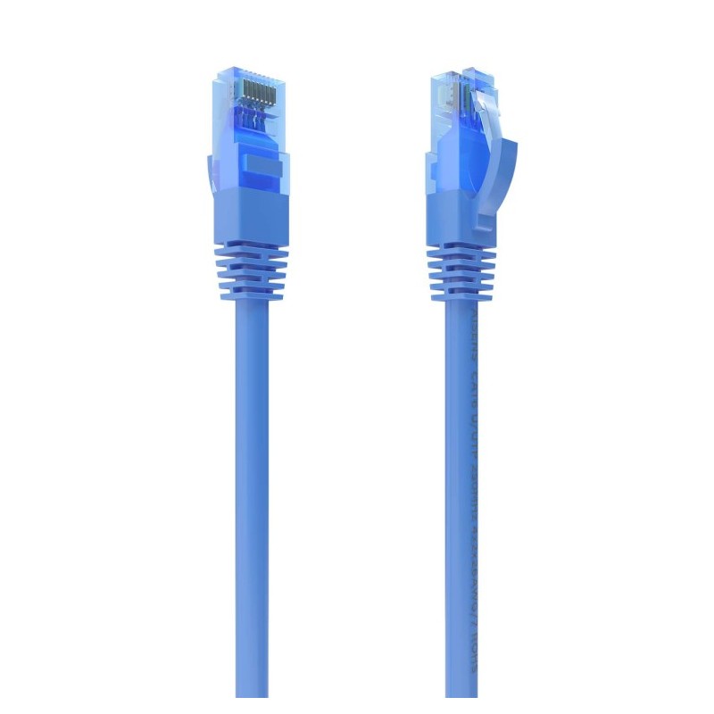cable red aisens latiguillo rj45 cat.6 utp awg26 cca azul 1.0m