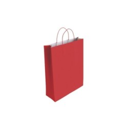 bismark bismark 329825 bolsa de papel rojo  pack: 25 unidades