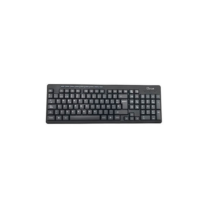 teclado+raton l-link kit wifi ll-kb-555 negro inalambrico 2-aaa 1-receptor 24 ghz usb
