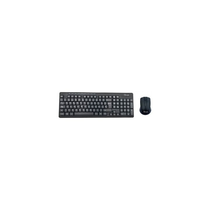 teclado+raton l-link kit wifi ll-kb-555 negro inalambrico 2-aaa 1-receptor 24 ghz usb