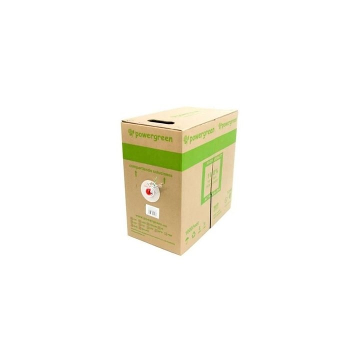 bobina de cable pepegreen cat6 100m exterior 24awg negro cat 6 utp exterior 305m red