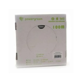 bobina de cable pepegreen cat6 100m rigido caja 2 24awg gris cat 6 utp rigido 100m red