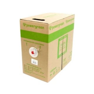 bobina de cable pepegreen cat6 utp 305m exterior 24awg gris cat 6 utp exterior 305m red