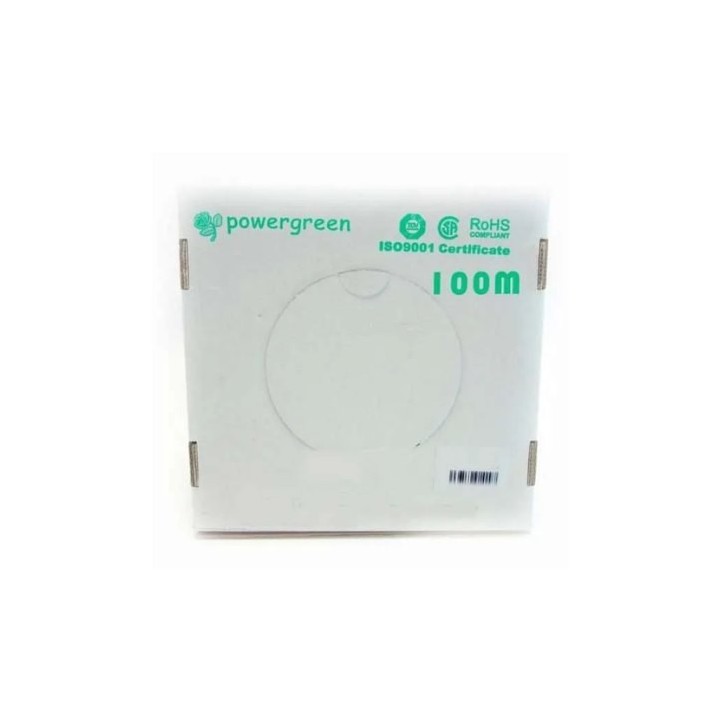 bobina de cable pepegreen cat6 100m 24awg gris cat 6 ftp rigido 100m red
