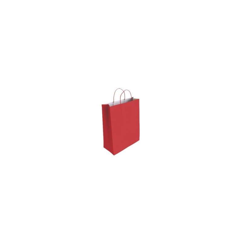 bismark bismark 329824 bolsa de papel rojo  pack: 25 unidades
