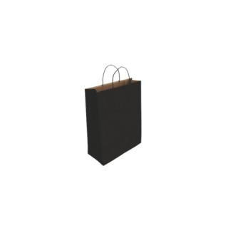 bismark bismark 329840 bolsa de papel negro  pack: 25 unidades