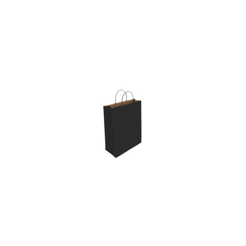 bismark bismark 329840 bolsa de papel negro  pack: 25 unidades