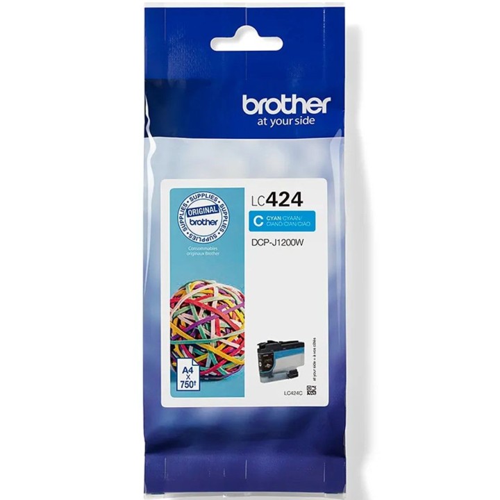 brother cartucho tinta brother lc424c cian 750 paginas