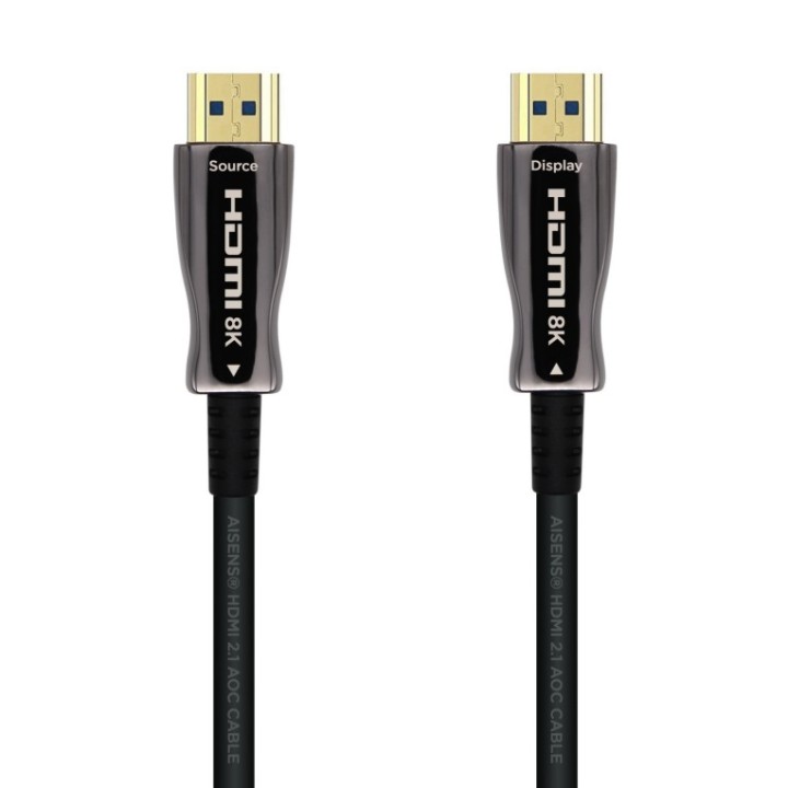 cable hdmi aisens v2.1 optico activo aoc 8k60hz m/m 40m negro
