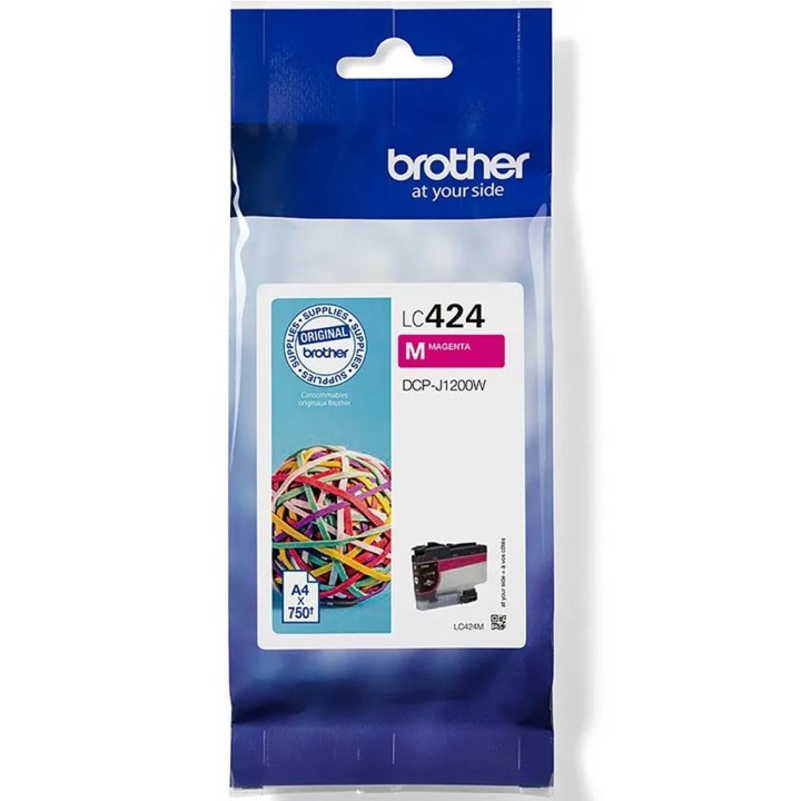 brother cartucho tinta brother lc424m magenta 750 paginas
