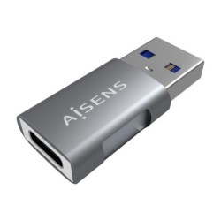 mini adaptador aisens usb 3.2 gen2 10g 3a usb-c/h-a/m gris