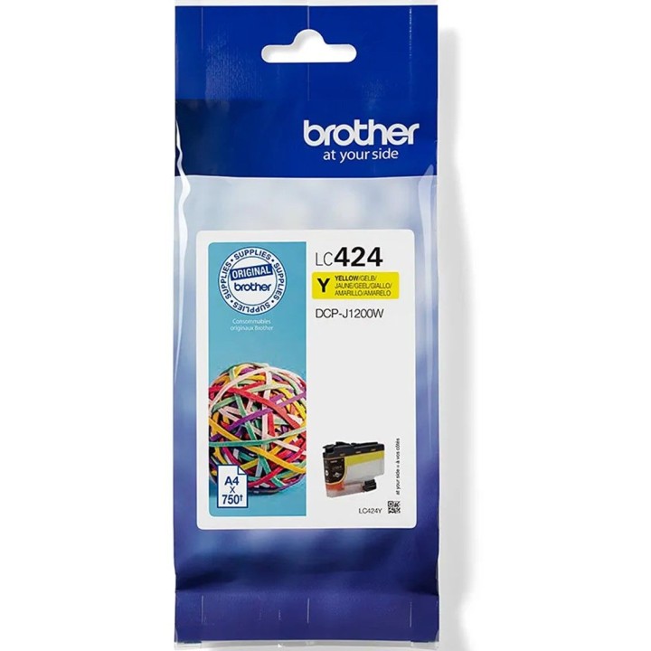 brother cartucho tinta brother lc424y amarillo 750 paginas