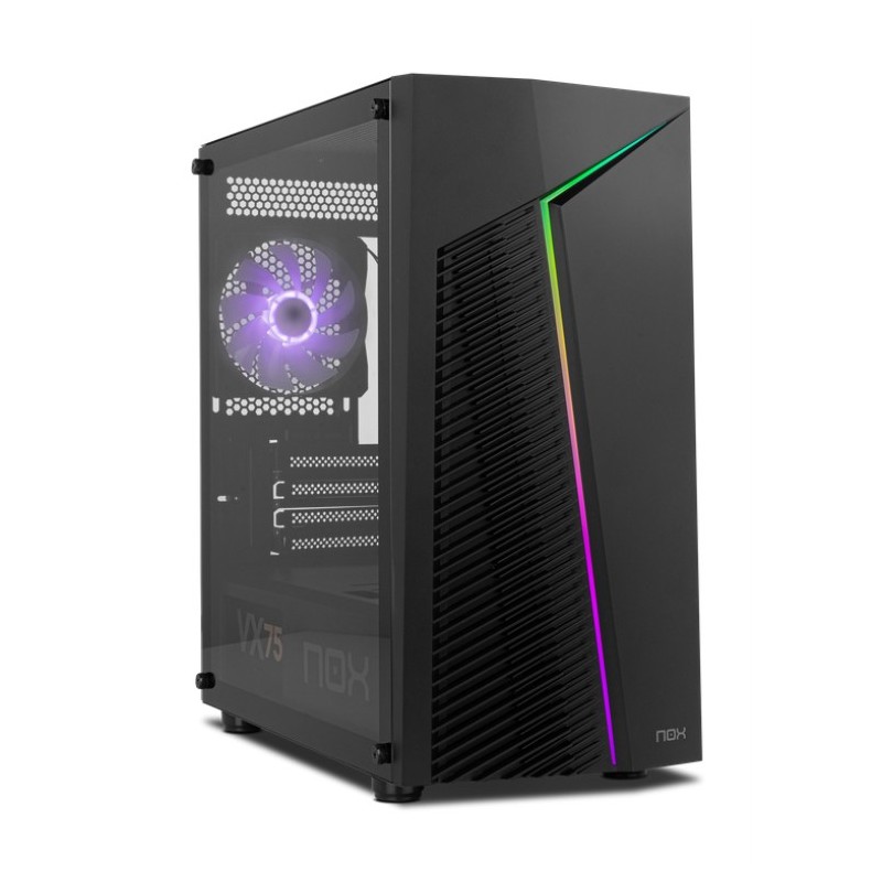caja nox infinity rgb m-atx chassis minitorre negro