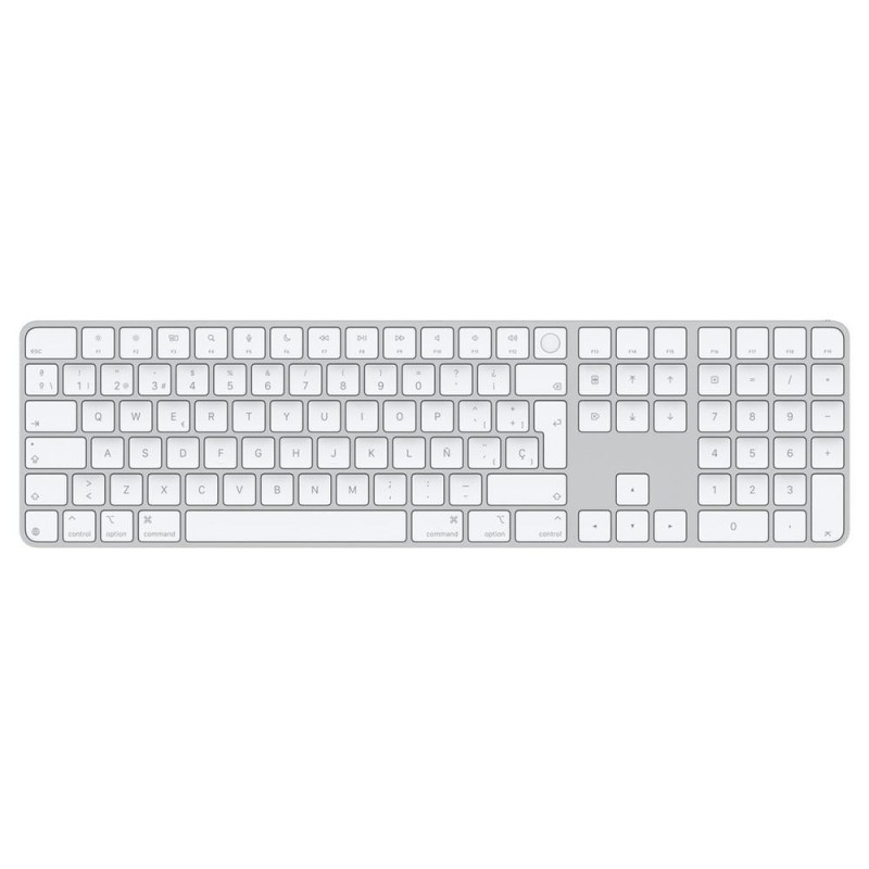 apple teclado apple magic keyboard inalambrico touch id + numerico