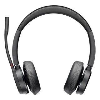 poly auriculares poly voyager 4320 inalambrico negro