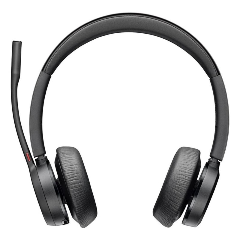 poly auriculares poly voyager 4320 inalambrico negro