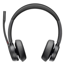 poly auriculares poly voyager 4320 inalambrico negro