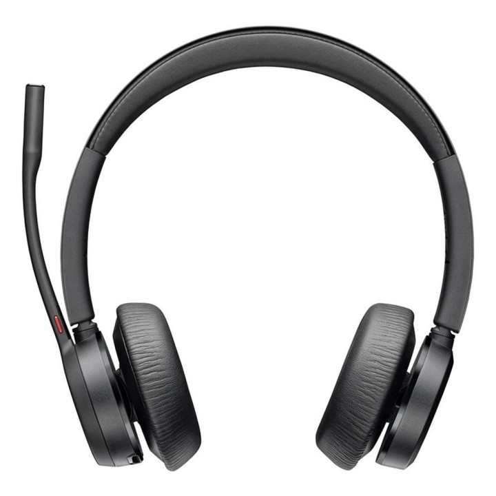 poly auriculares poly voyager 4320 inalambrico negro