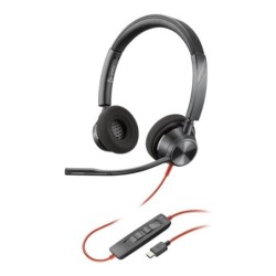 poly auriculares poly blackwire 3320 stereo negro