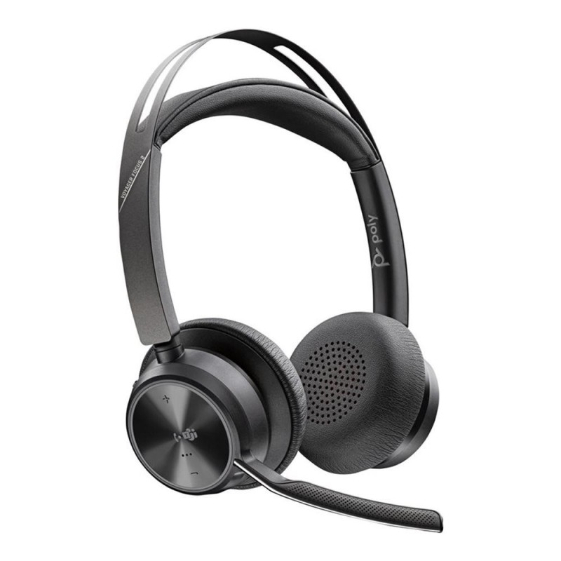 poly auriculares poly voyager focus 2 inalambrico negro