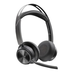 poly auriculares poly voyager focus 2 inalambrico negro