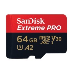 sandisk tarjeta memoria micro secure digital 64gb sandisk extreme pro clase 10 uhs - i u3 + adaptado