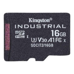 kingston tarjeta memoria sdhc 16gb kingston industrial uhs - i cl10