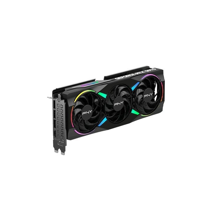 tarjeta grafica pny rtx 5070 12gb argb overclocked 3fan 3xdp 1xhdmi gddr7 dlss 4