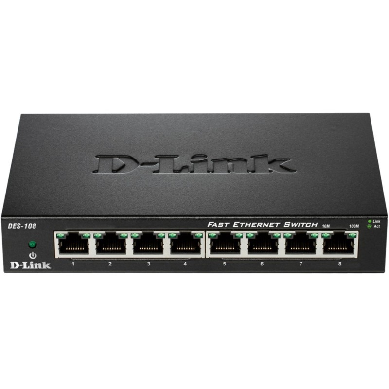 d - link switch 8 puertos 10 - 100 fast ethernet d - link