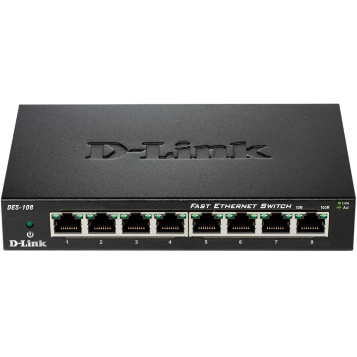 d - link switch 8 puertos 10 - 100 fast ethernet d - link