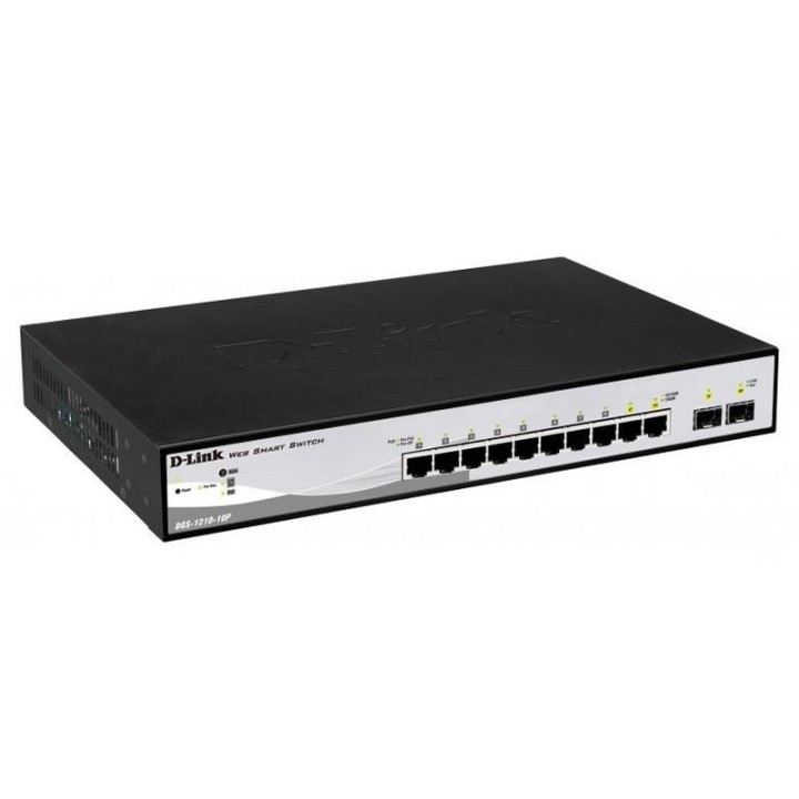 d-link dgs-1210-10p/e switch 8xgb poe 2xsfp