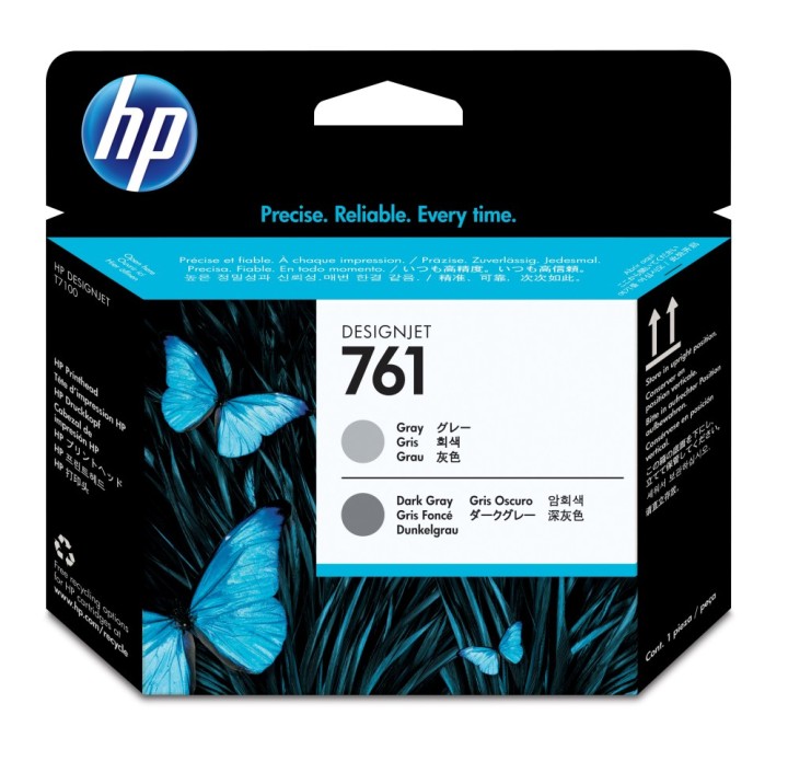 cabezal hp 761 gris y gris oscuro
