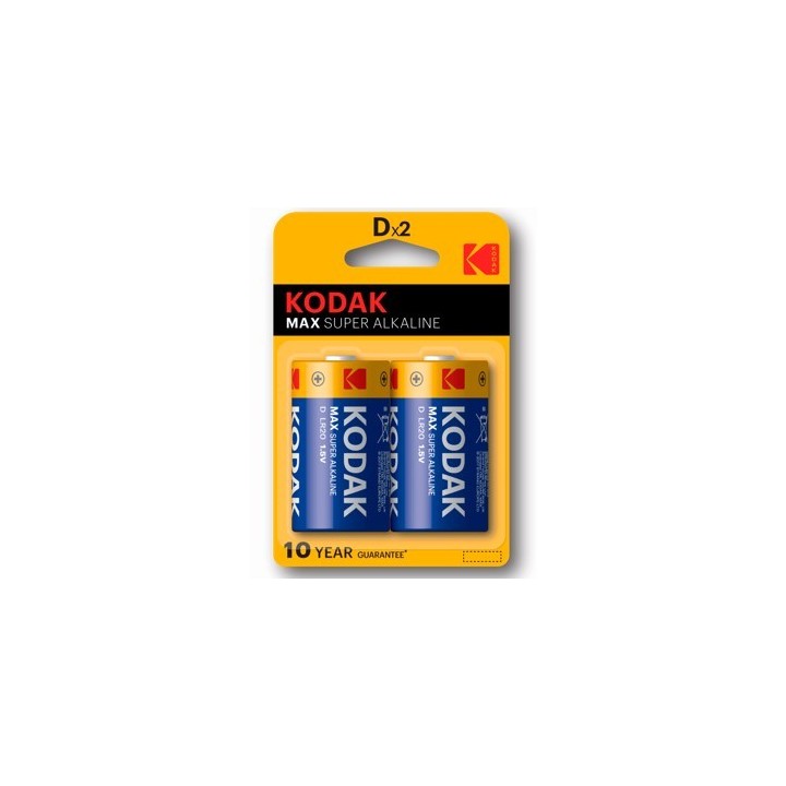 kodak blister pilas kodak alcalina max  d lr20 1.5v -  blister 2 pilas