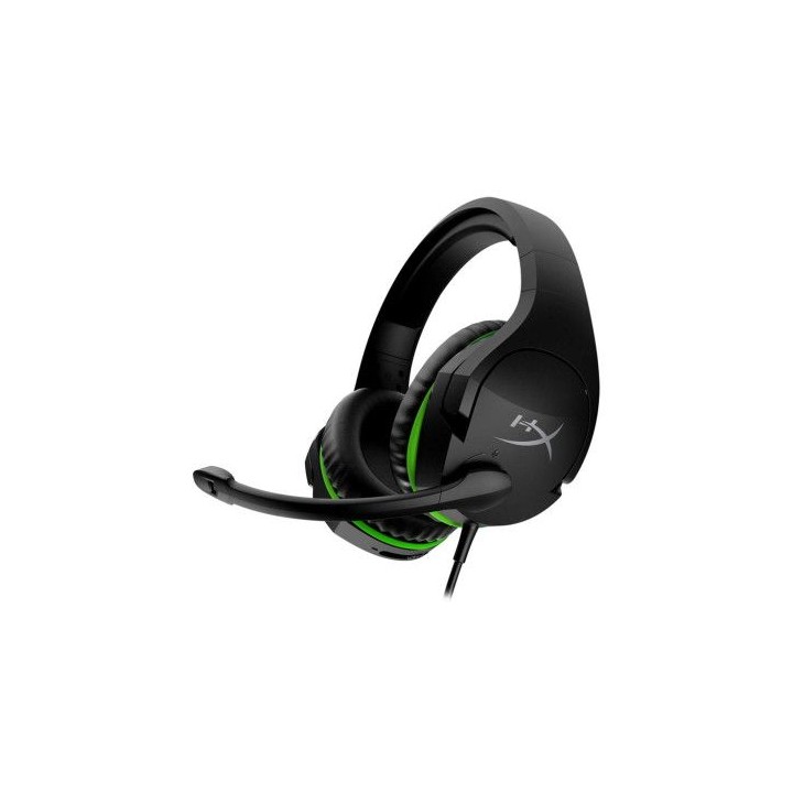 hp cloudx stinger - gaming headset (black-green) - xbox auriculares alambrico diadema juego negro, v