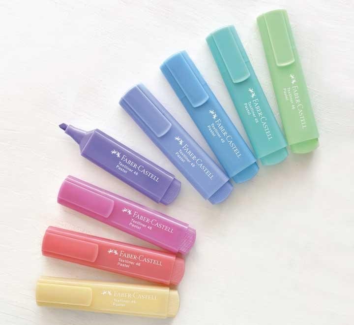 est. 8 fluor faber castell textliner 1546 pastel