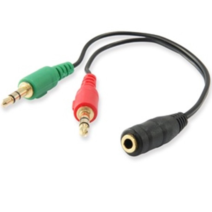 equip cable audio equip jack 3.5mm hembra a 2 jack 3.5mm macho