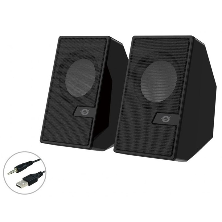 conceptronic altavoces conceptronic bjorn02b - 6w - negro